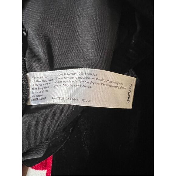 Eileen Fisher Black Velvet Leggings Perfect Fall Wardrobe Essential! High Waist - Picture 8 of 8